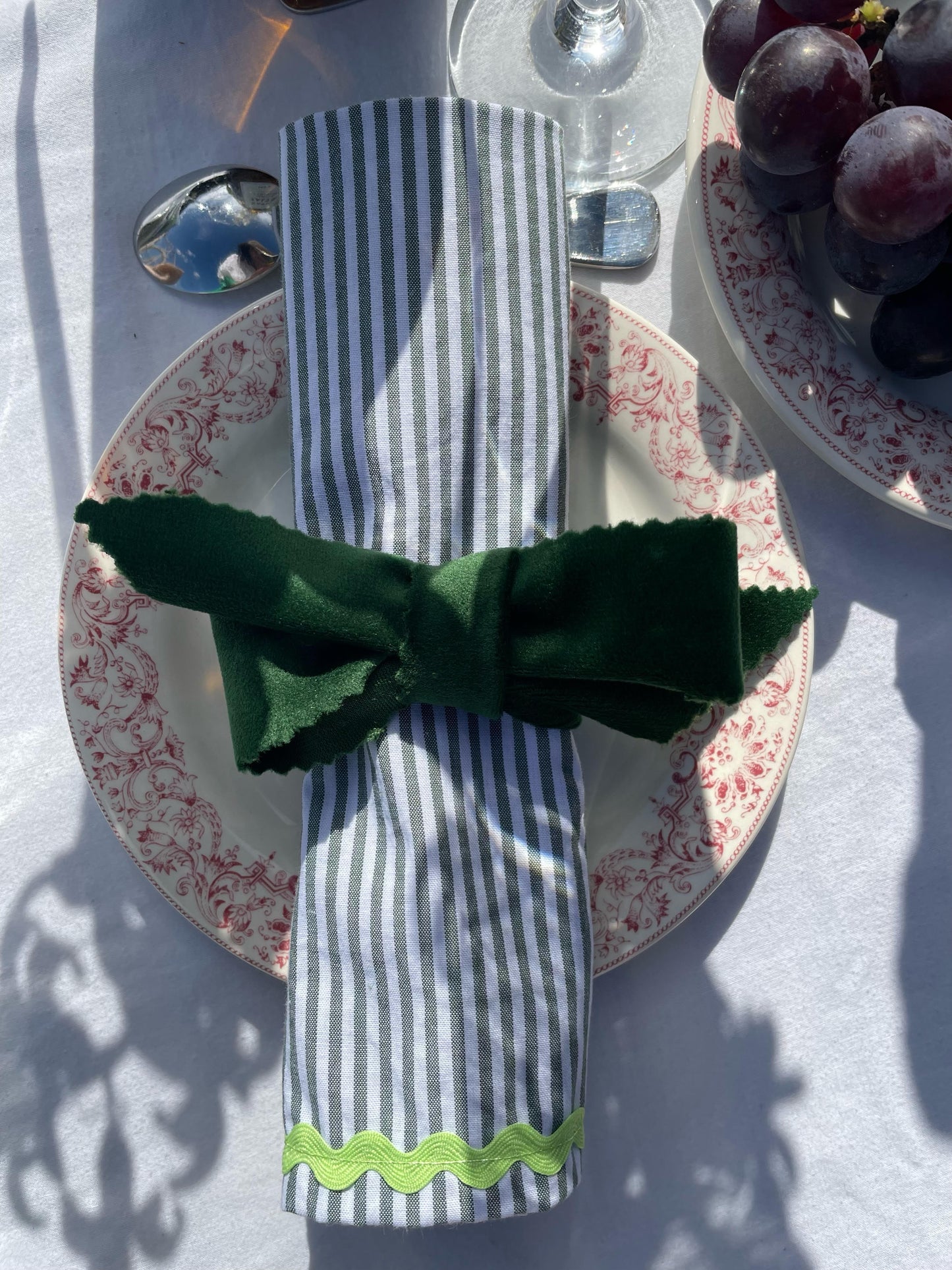 x4 Vert Ric Rac Cotton Napkins