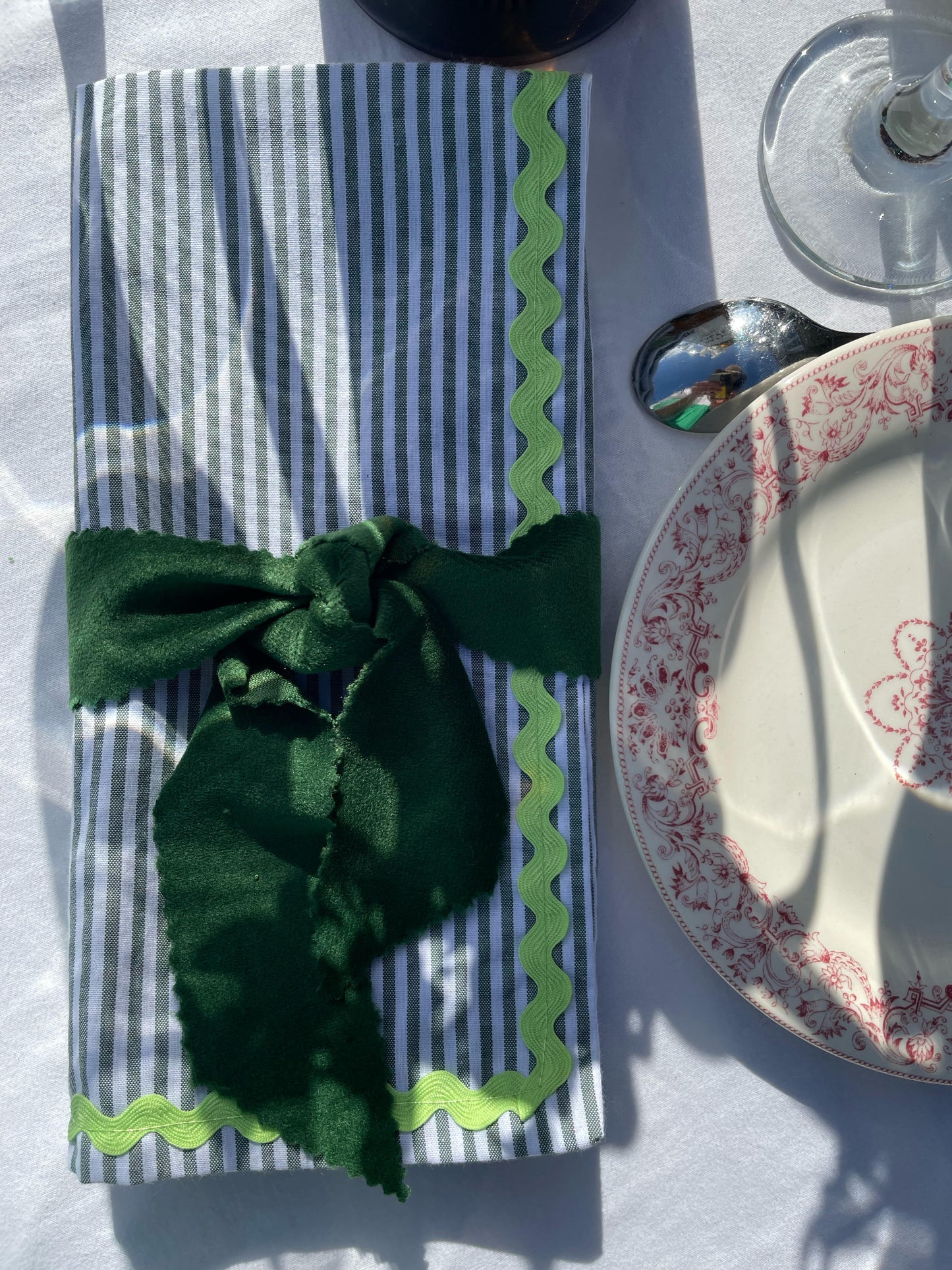 x4 Vert Ric Rac Cotton Napkins